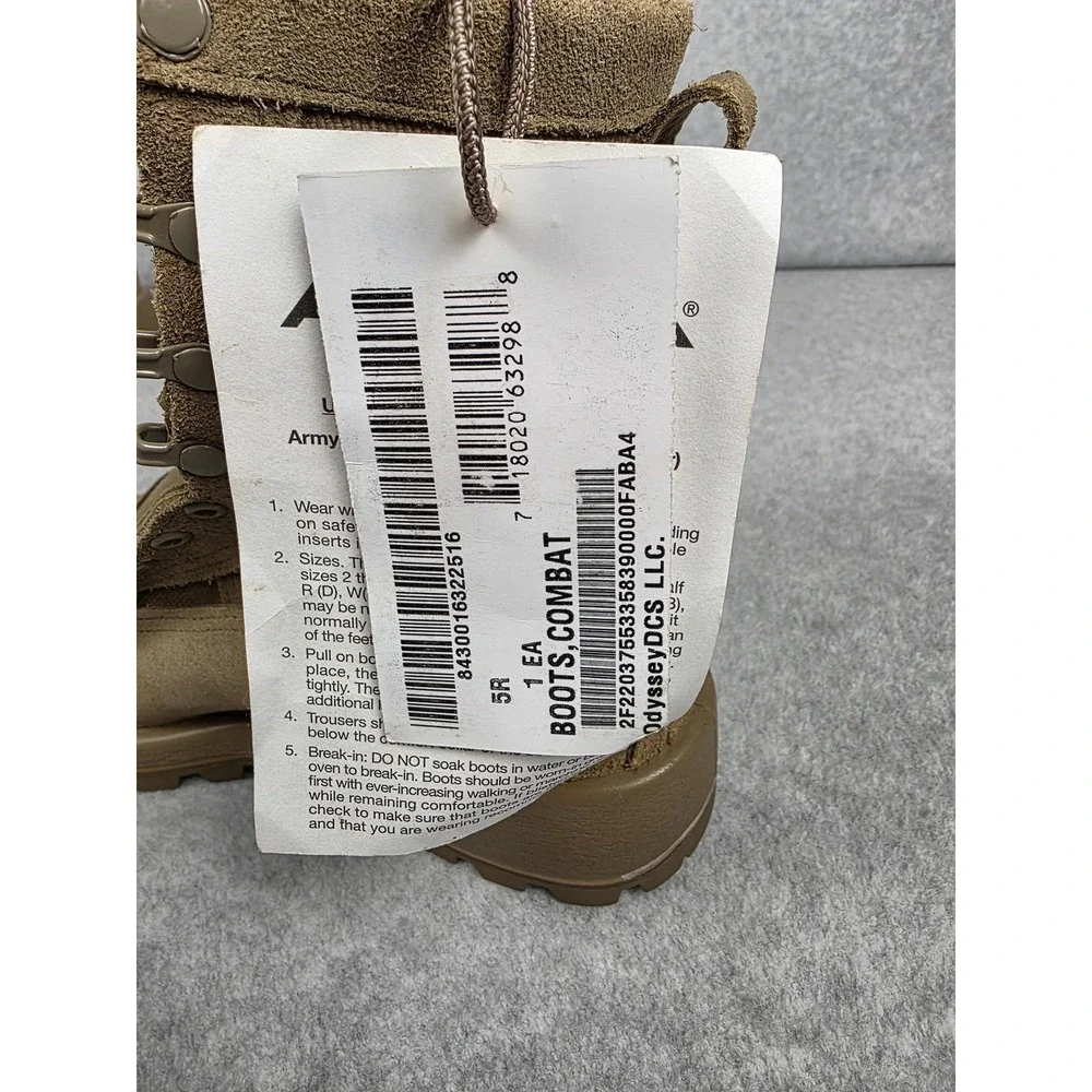 Altama Boots Mens Size 5‎ Brown Tan Gore-Tex Army Combat Temperate Weather